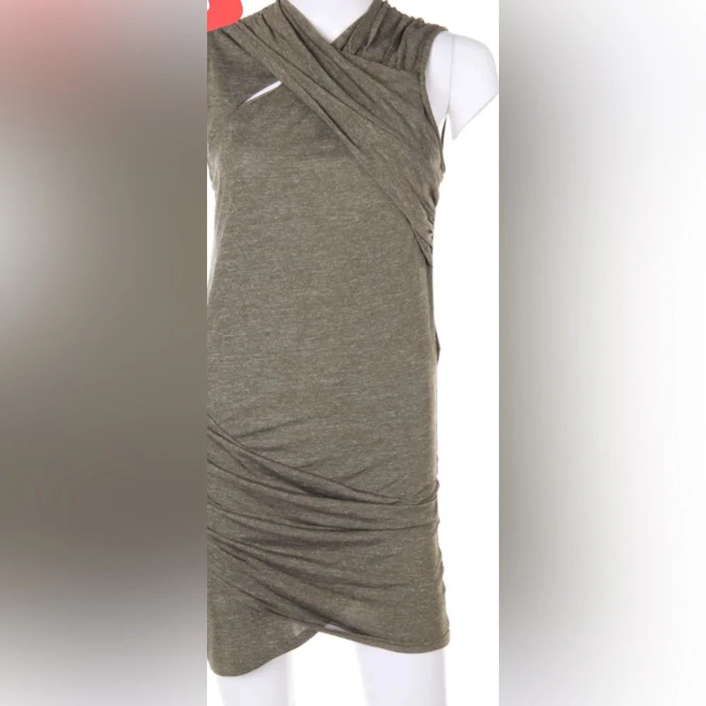 3/$15 - ZARA Olive Knit Dress Viscose-Blend - Picture 2 of 4